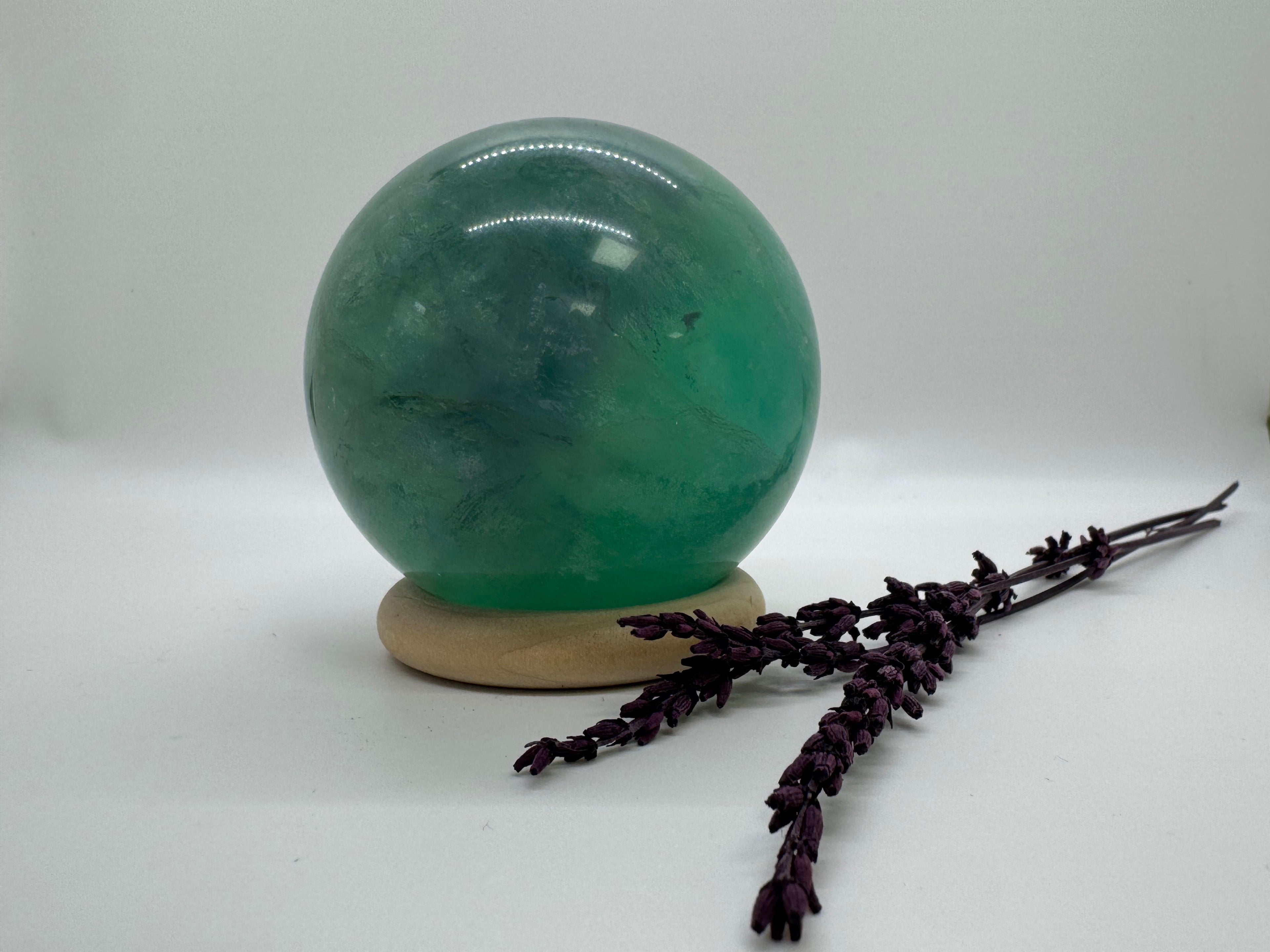 Esfera Flourita Verde & violeta